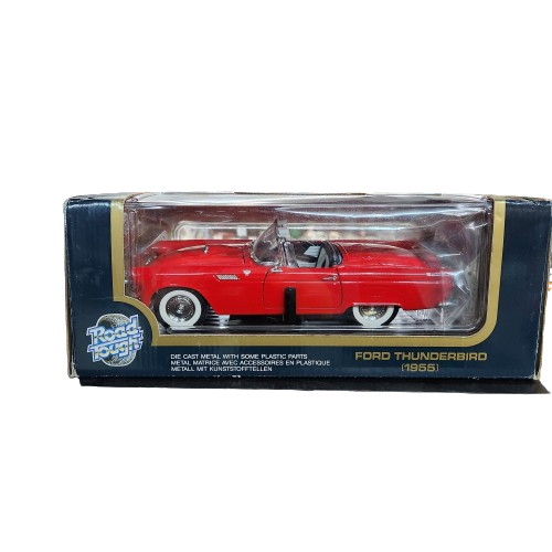Die Cast Car: Road Tough 1955 Ford Thunderbird Convertible (Red)