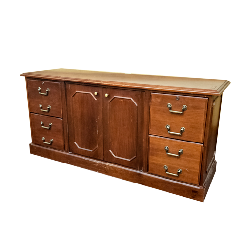 Solid Wood Storage Credenza