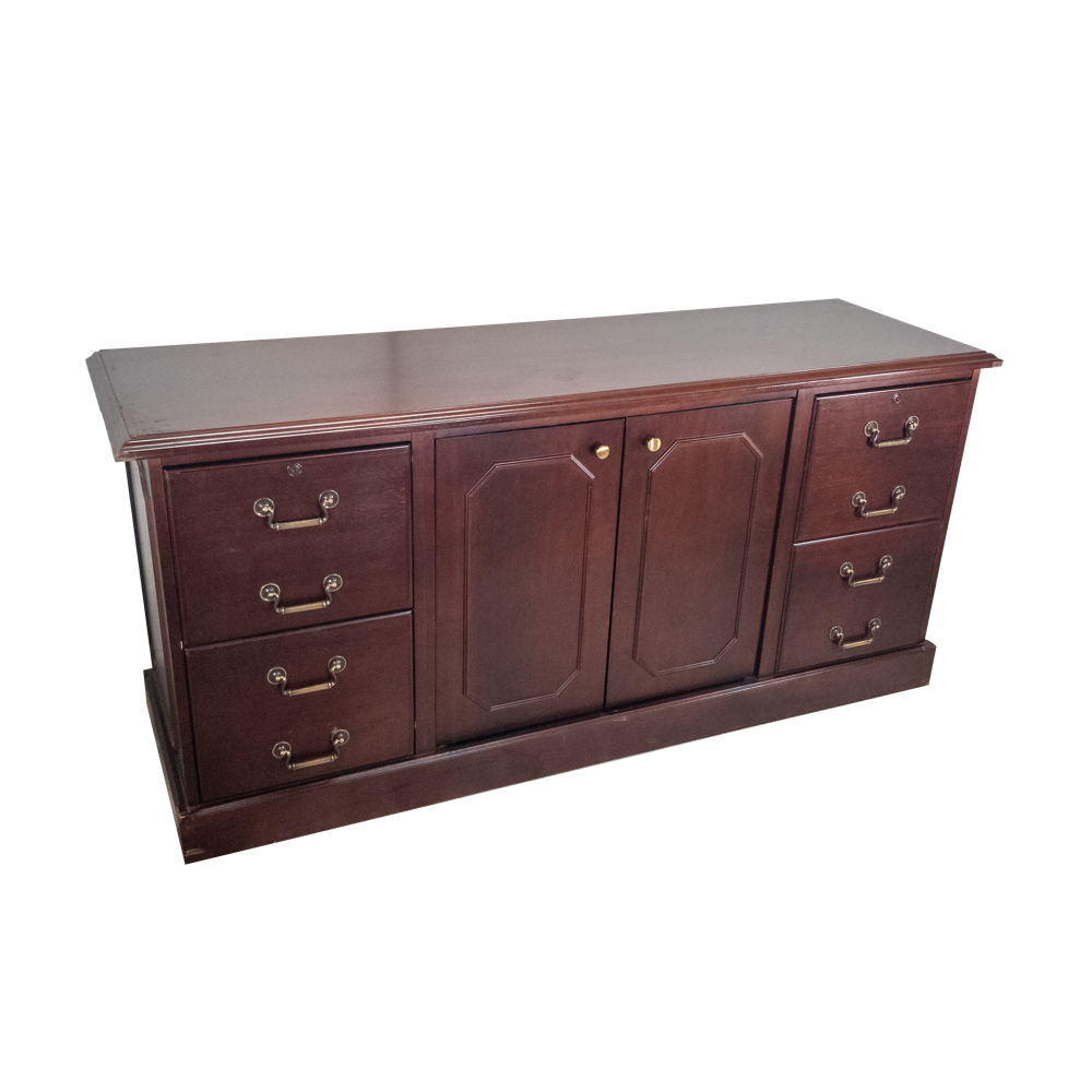 Solid Wood Storage Credenza