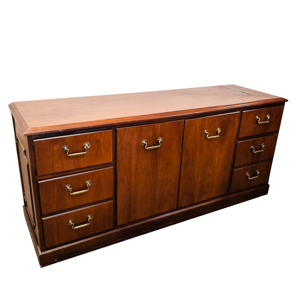 Solid Wood Storage Credenza