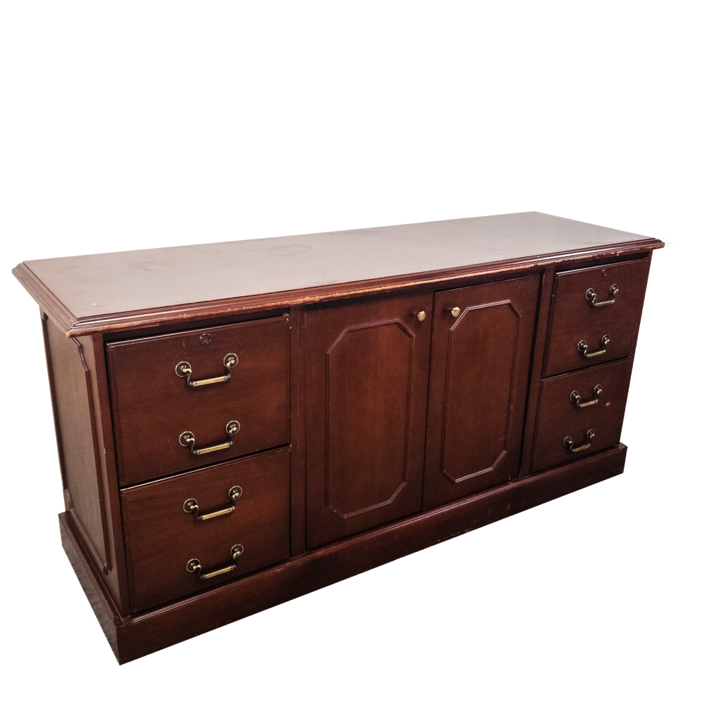 Solid Wood Storage Credenza